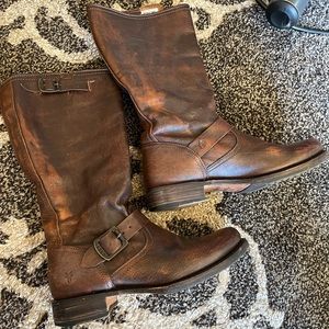 Frye tall leather boots
